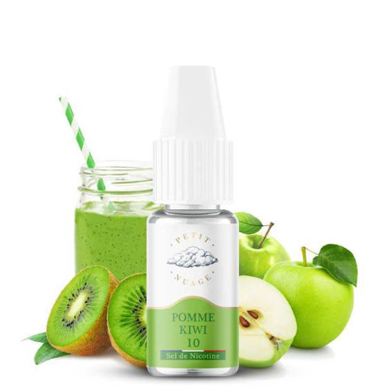 Pomme Kiwi Sel de nicotine 10 ml